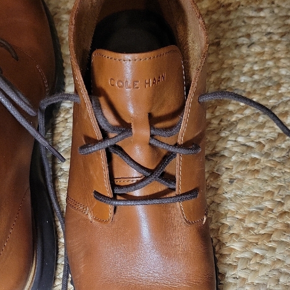Cole Haan Zerograund Brown Leather Chukka Boots - Picture 5 of 9